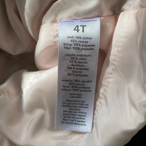 Oshkosh B'Gosh Olive Green Spring Summer Light Girls Jacket Floral Kids | Sz 4T - Picture 5 of 6